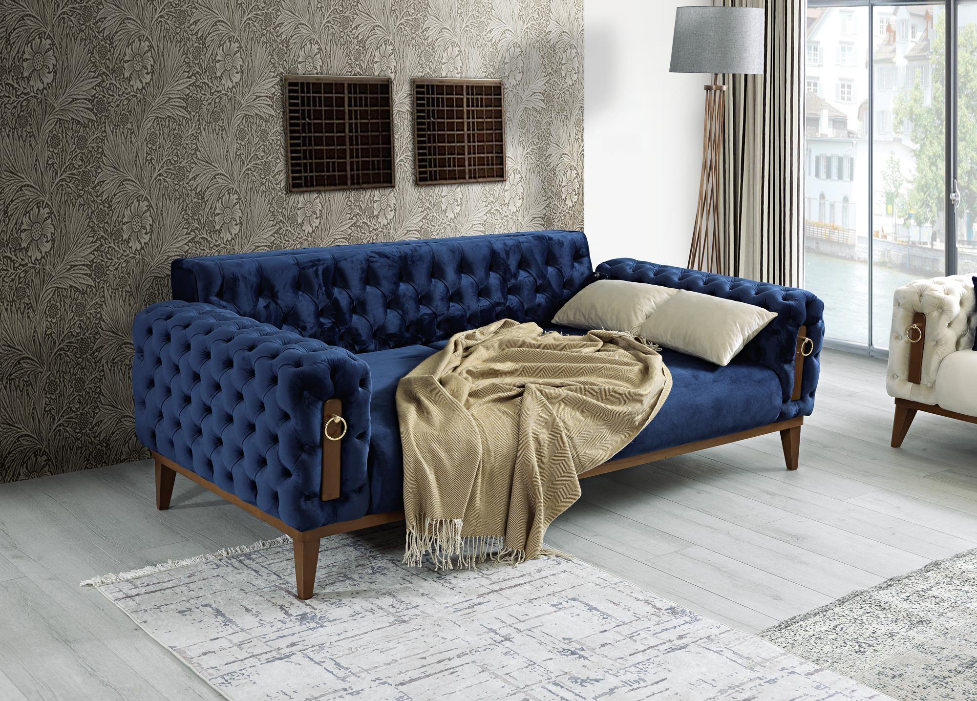 Venise un canapé en velour au confort inégalable