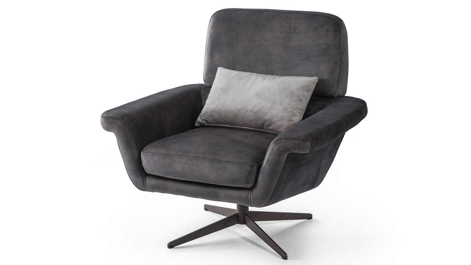 Nice fauteuil en tissu effet cuir