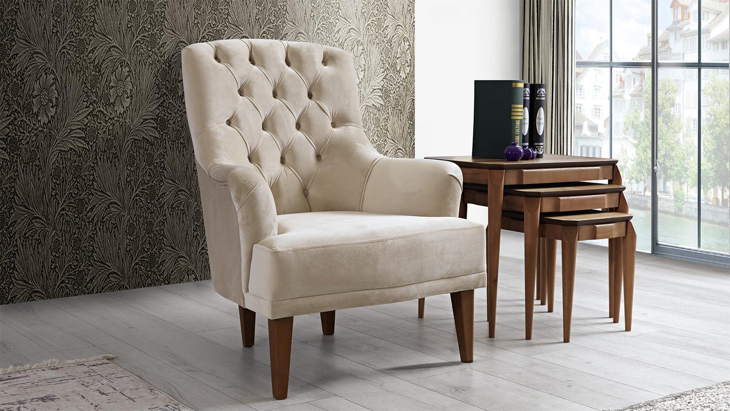 Venise, le fauteuil design au style Chesterfield
