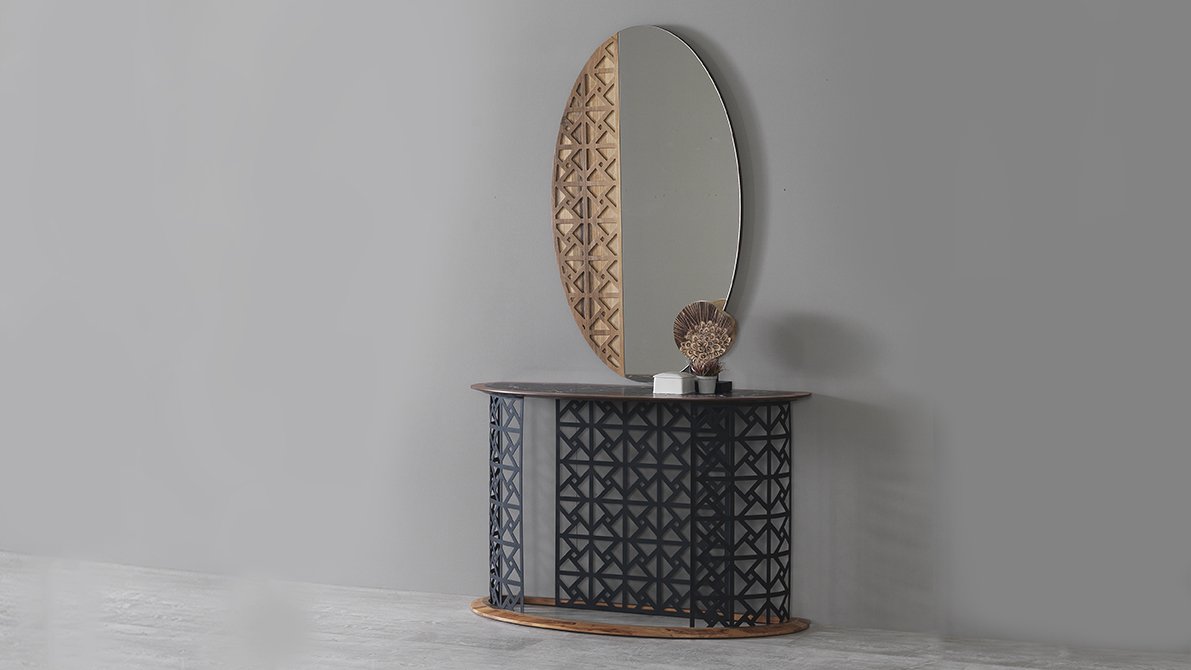 Louna - Dressoir effet marbre