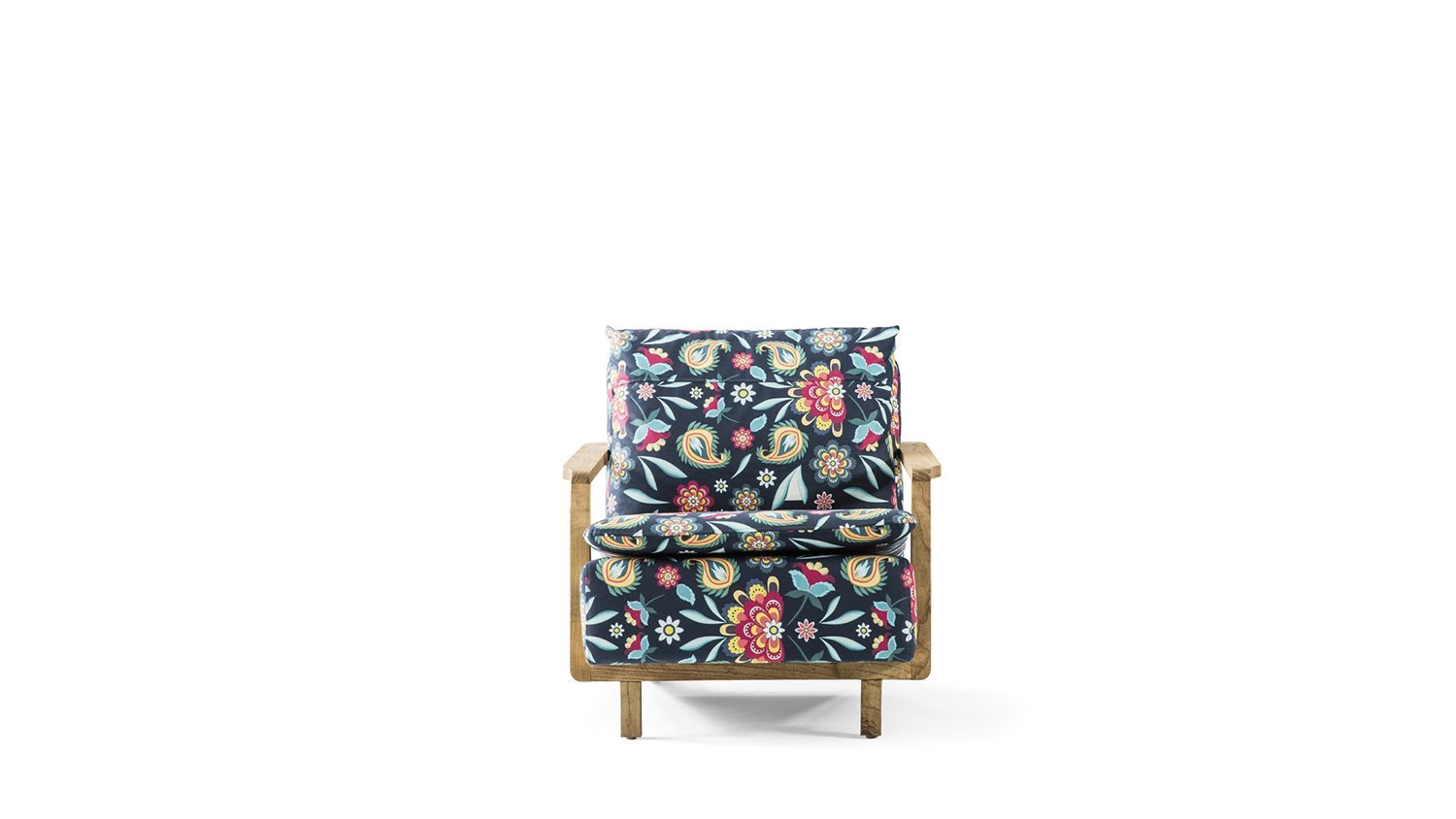 Agathe - Fauteuil design, motifs à fleur