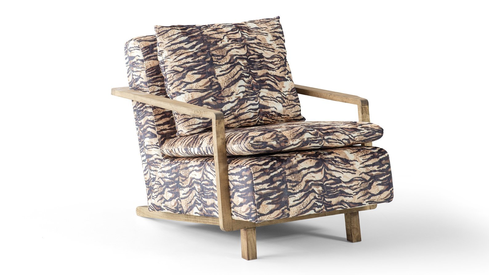 Agathe fauteuil design, au motifs Tigre