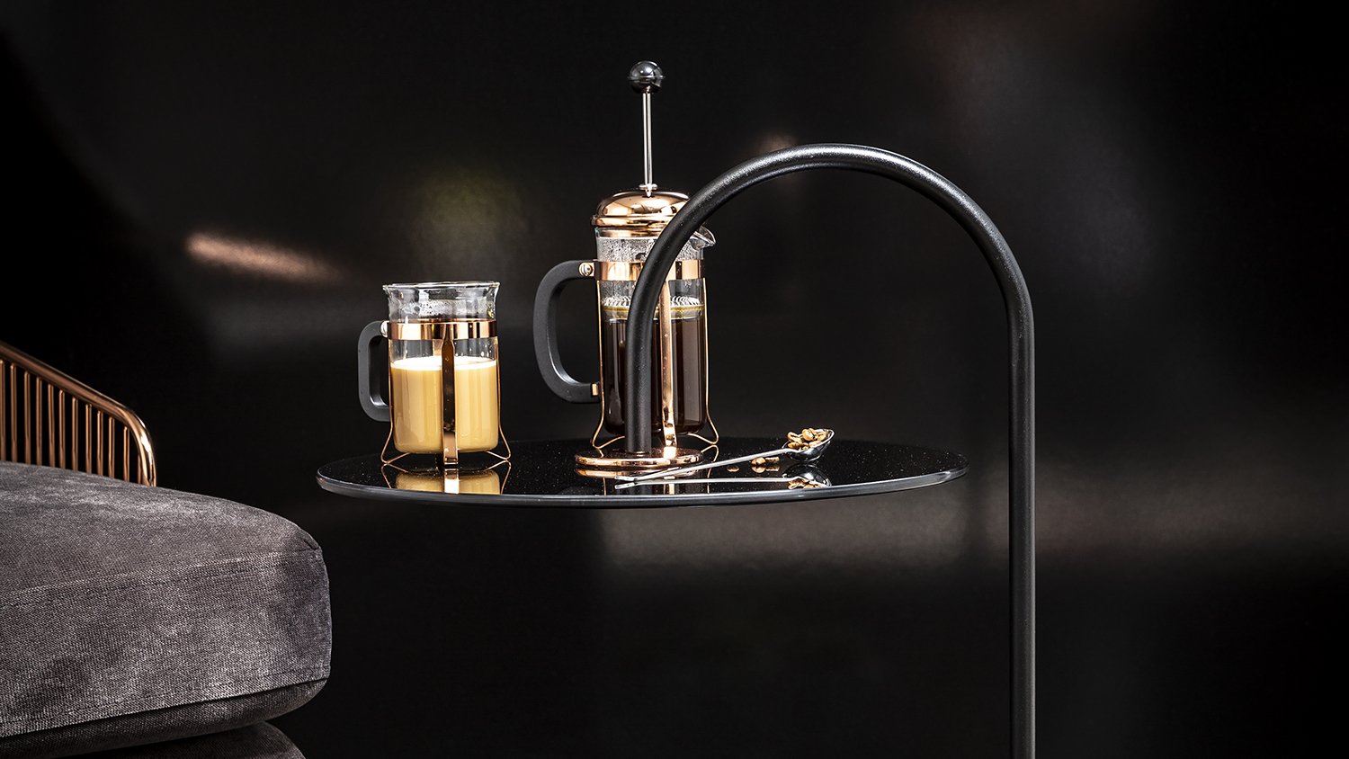 Edouard - Table design en verre