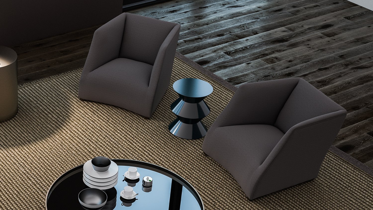 Fauteuil Bruce, un design moderne avec des lignes fines