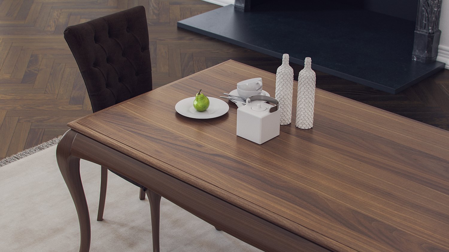 Table à manger Camellia en bois