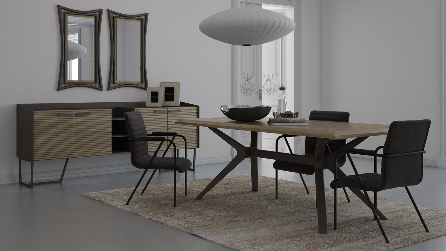 Table à manger au style rustique