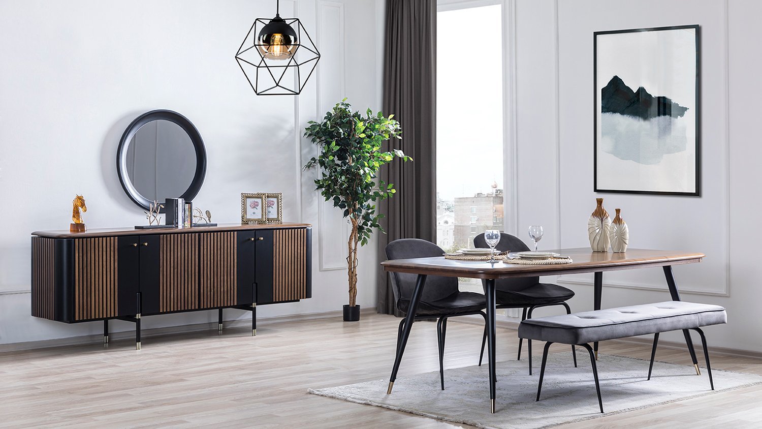 Arche, buffet avec miroir