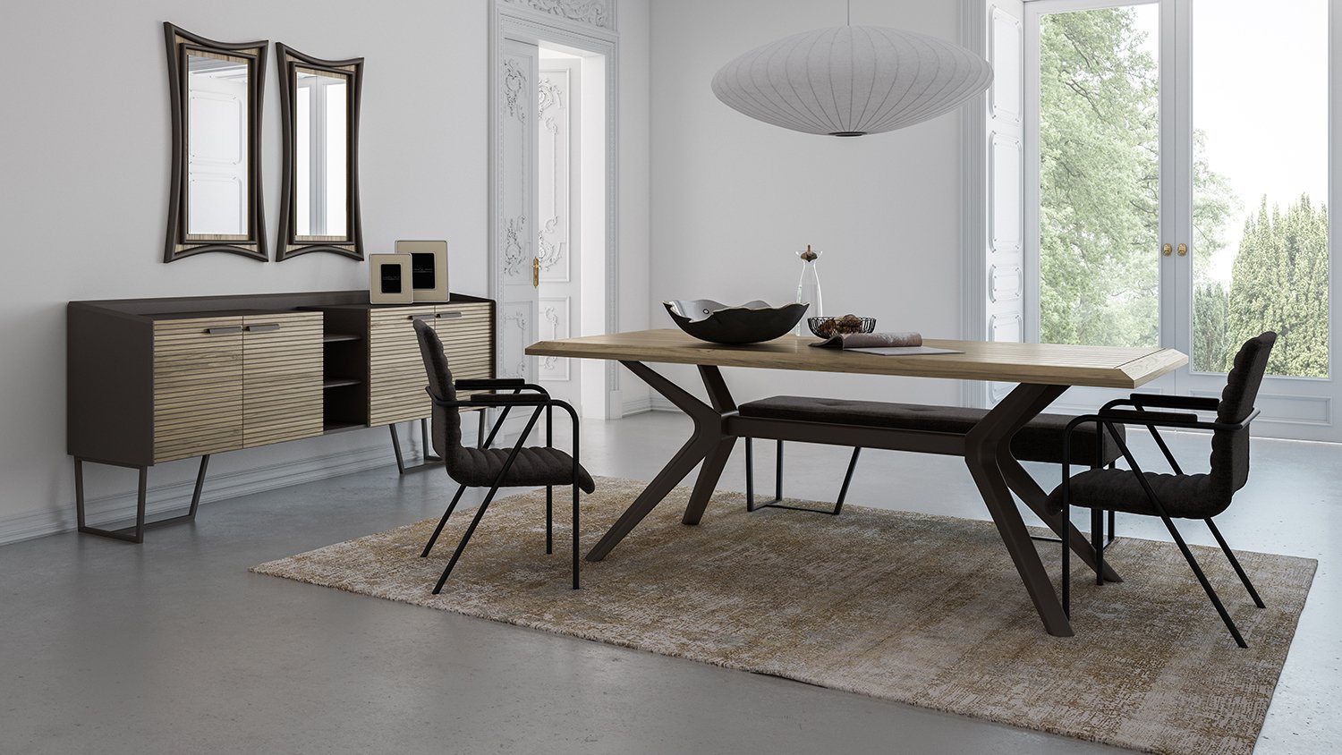 Buffet bois de noyer