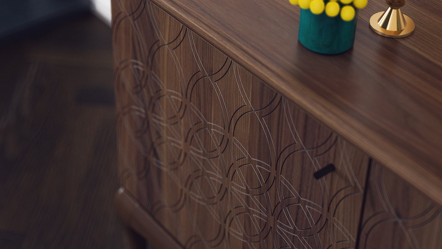 Camelllia buffet marron