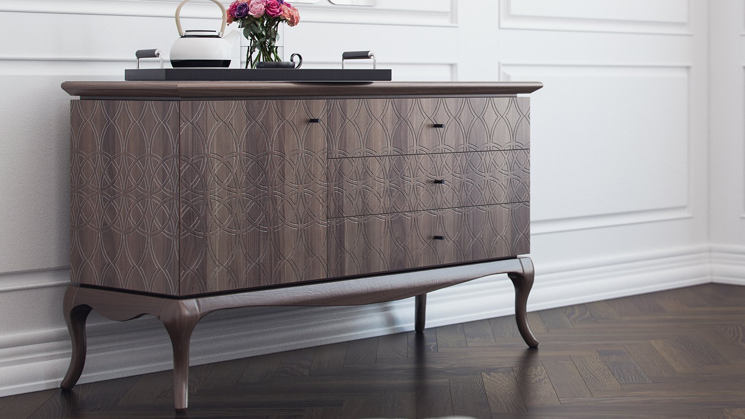 Camellia commode élégant