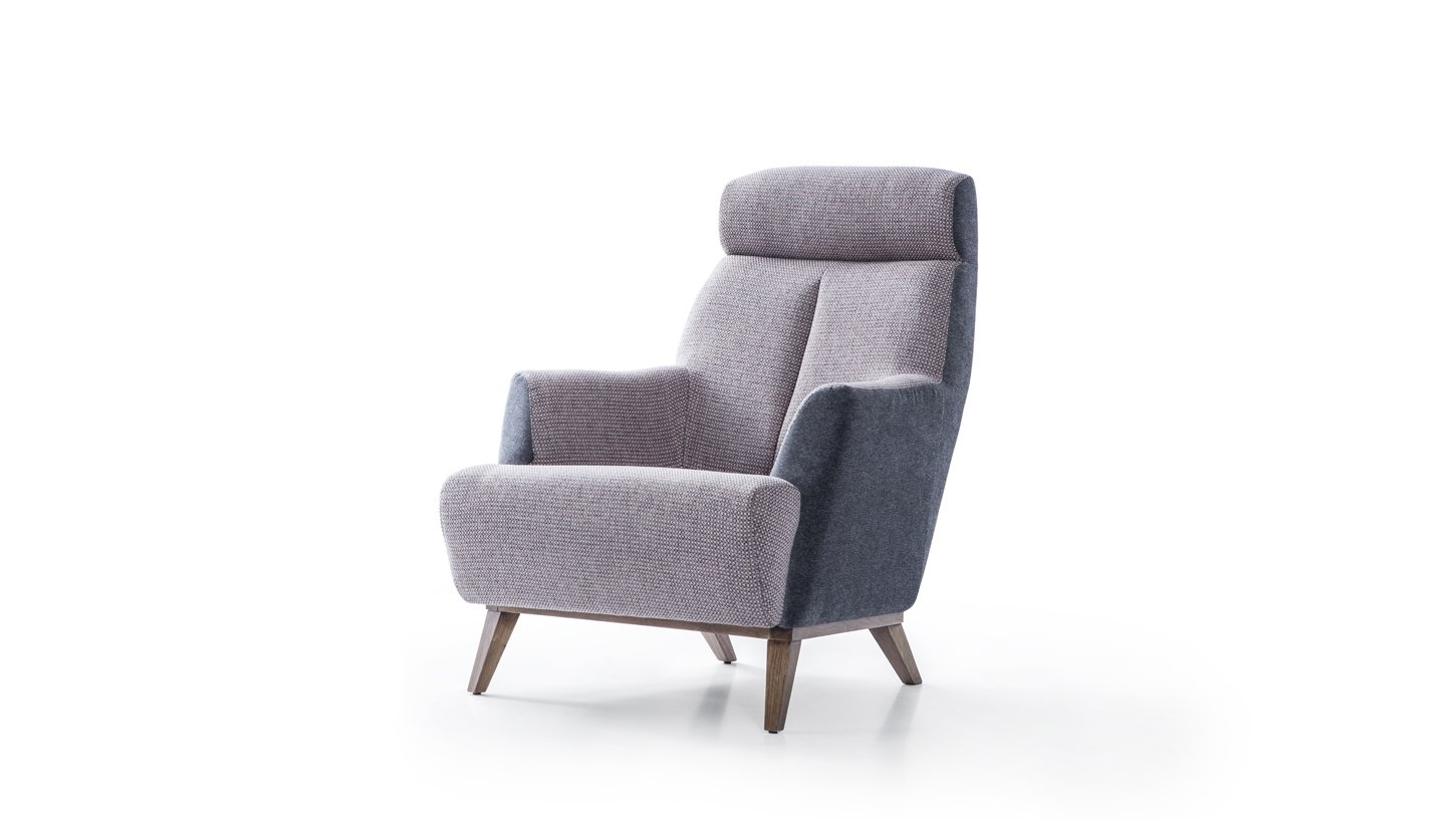 Iris fauteuil rose et bleu