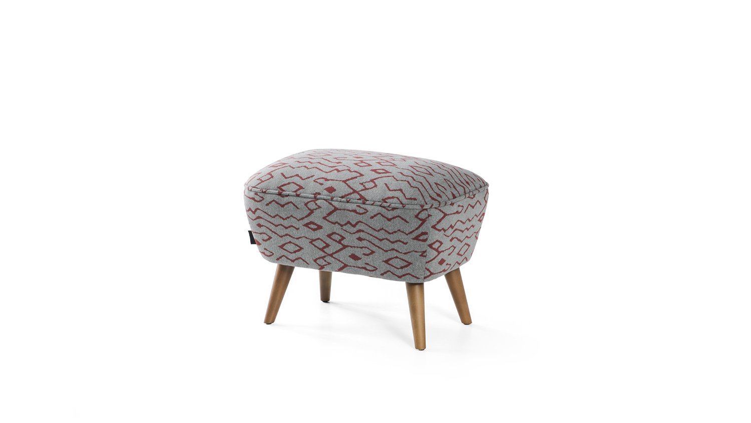 Pouf Agathe rouge