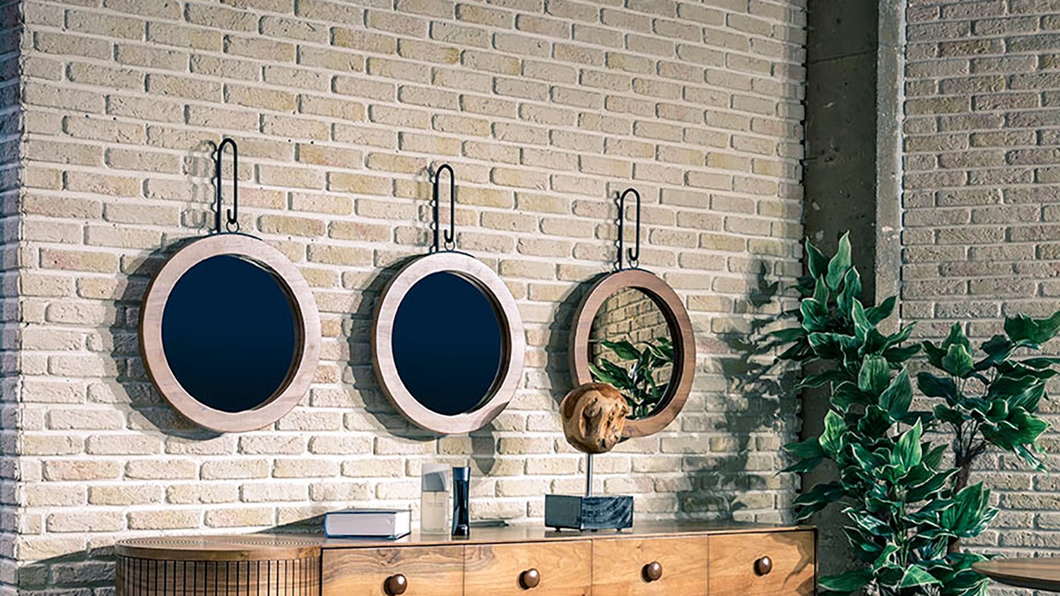 Vallons - Miroirs design rond