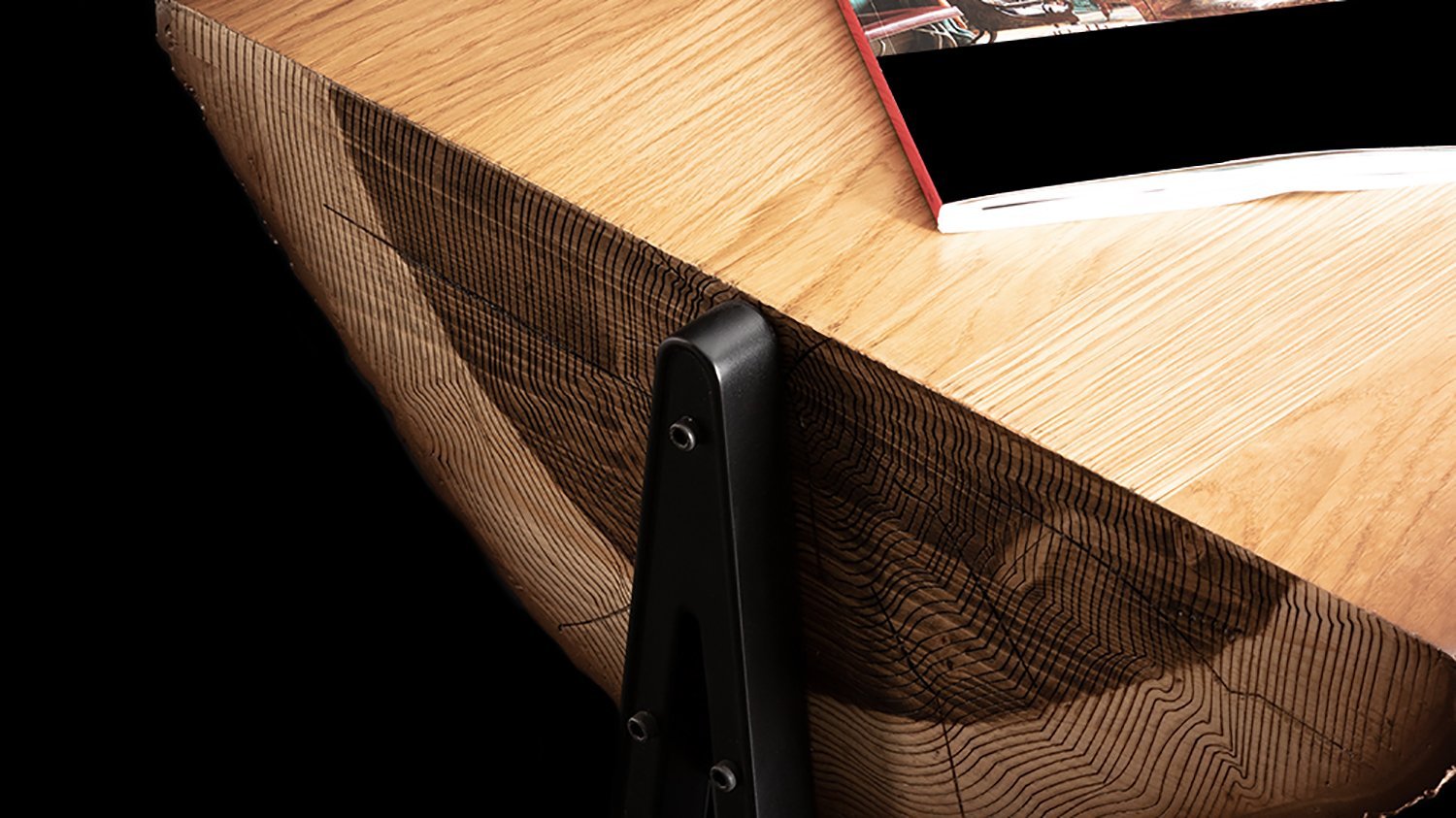 Hortense, table d'appoint imitation tronc d'arbre